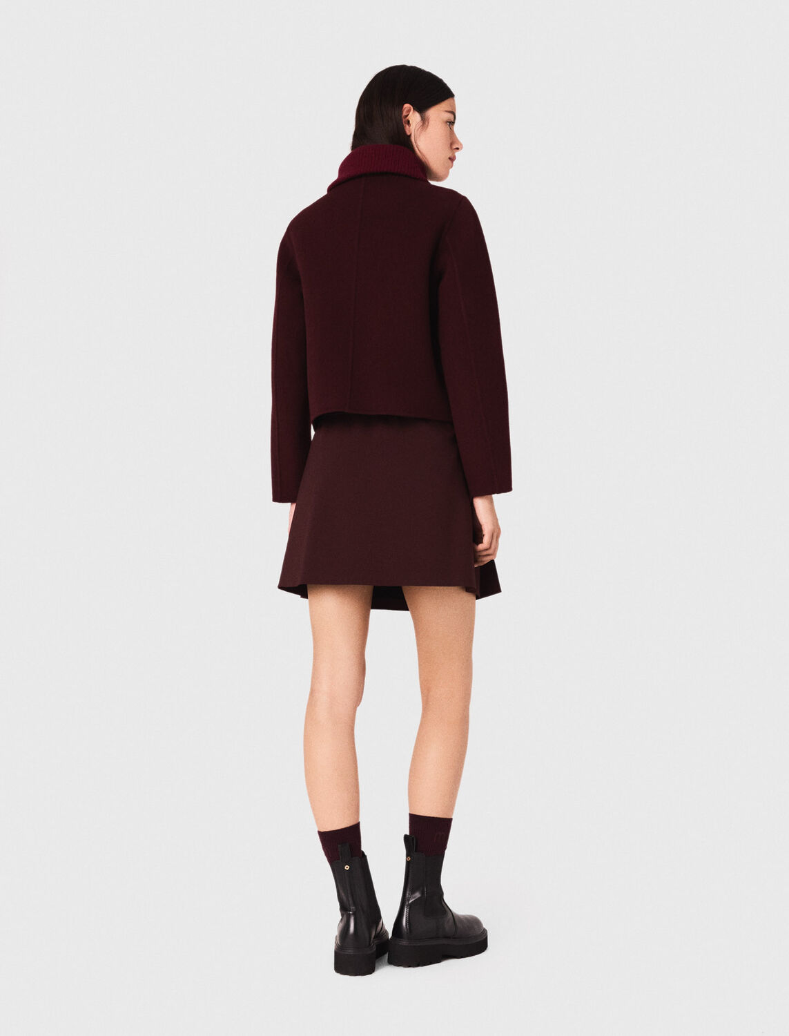 maje : readytowear-blazers 顏色 紫红色/BURGUNDY