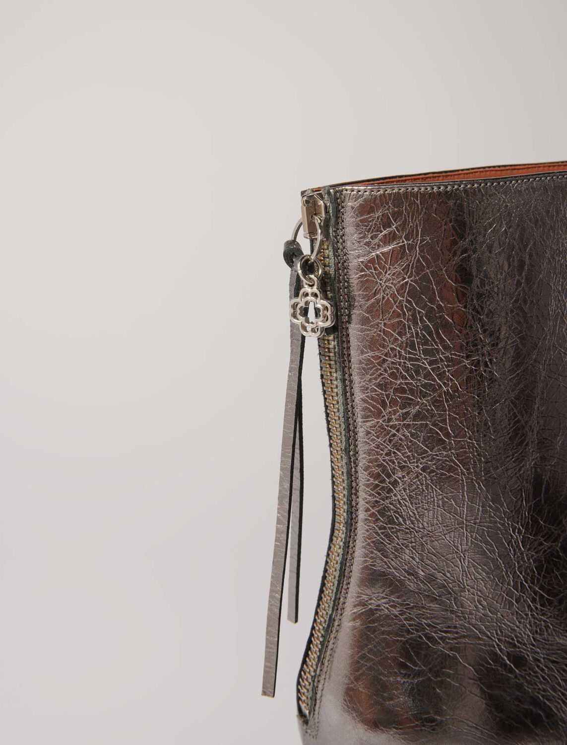 Metallic pointed-toe boots - Fall-Winter Collection - MAJE