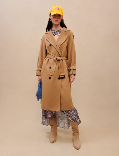 Camel wool coat : Coats & Jackets color Beige