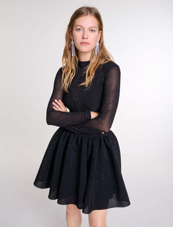 Short full rhinestone skirt - Fall-Winter Collection - MAJE