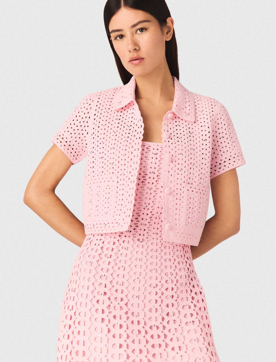 maje : Sweaters & Cardigans 顏色 粉色/PINK