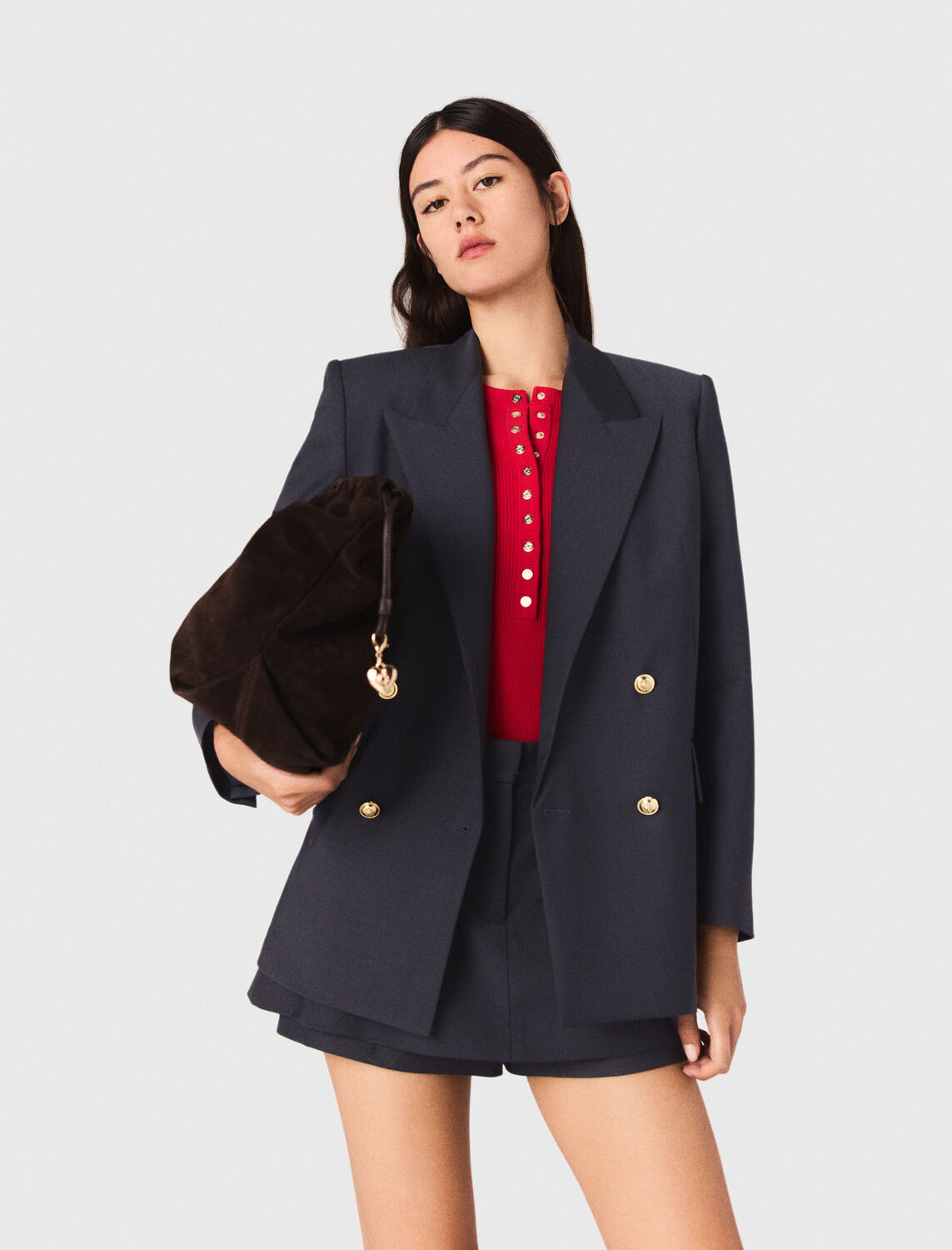 Suit jacket with gold buttons : Blazers & Jackets color Navy