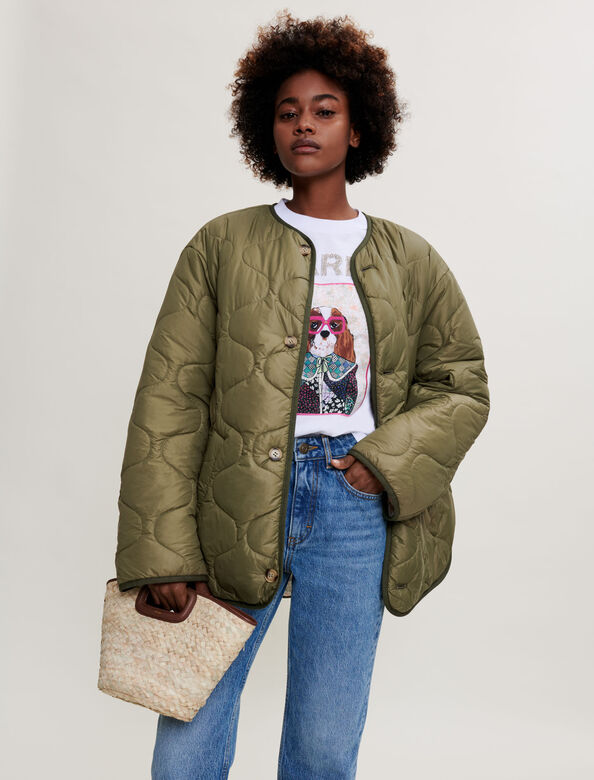 Oversized reversible down jacket : Coats & Jackets color 