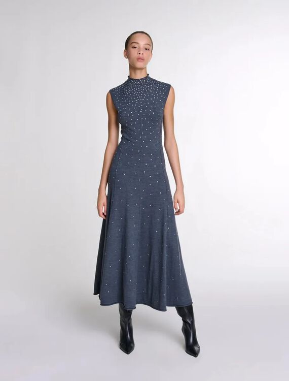 maje : Dresses color Grey