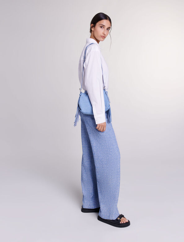 Tweed trousers : Trousers & Jeans color Blue
