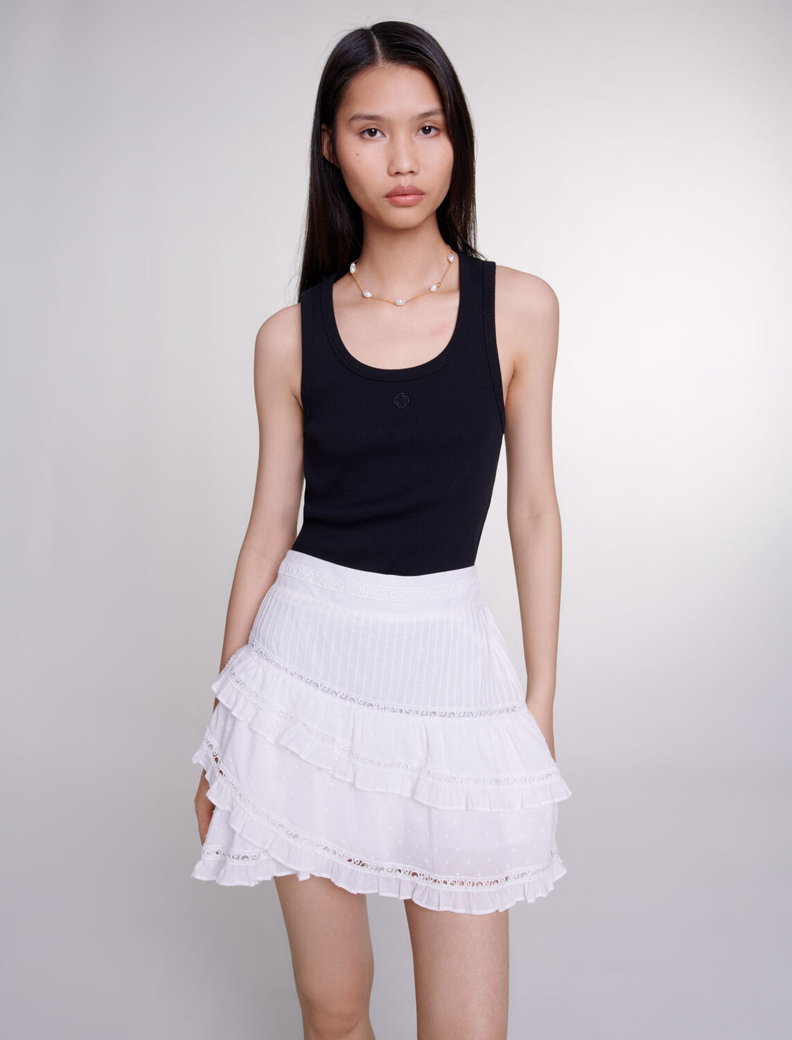 maje : T-Shirts 顏色 白色/WHITE