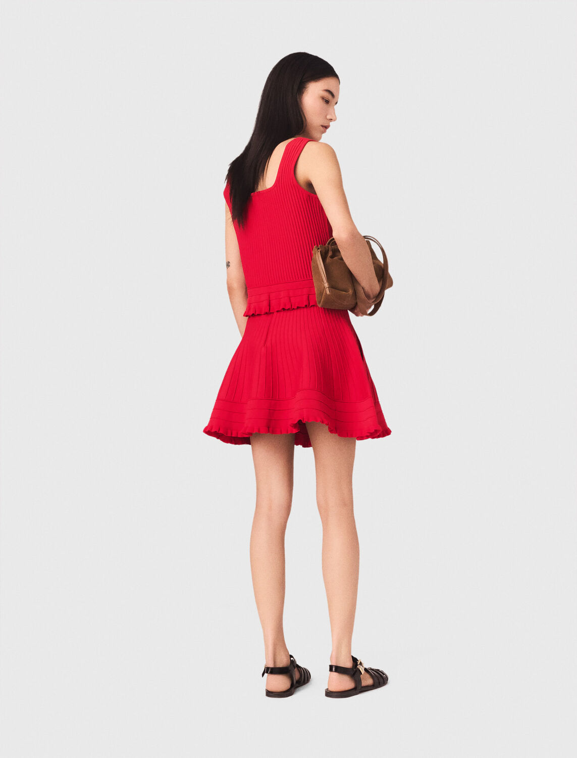 Ruffled knit top - Tops - MAJE