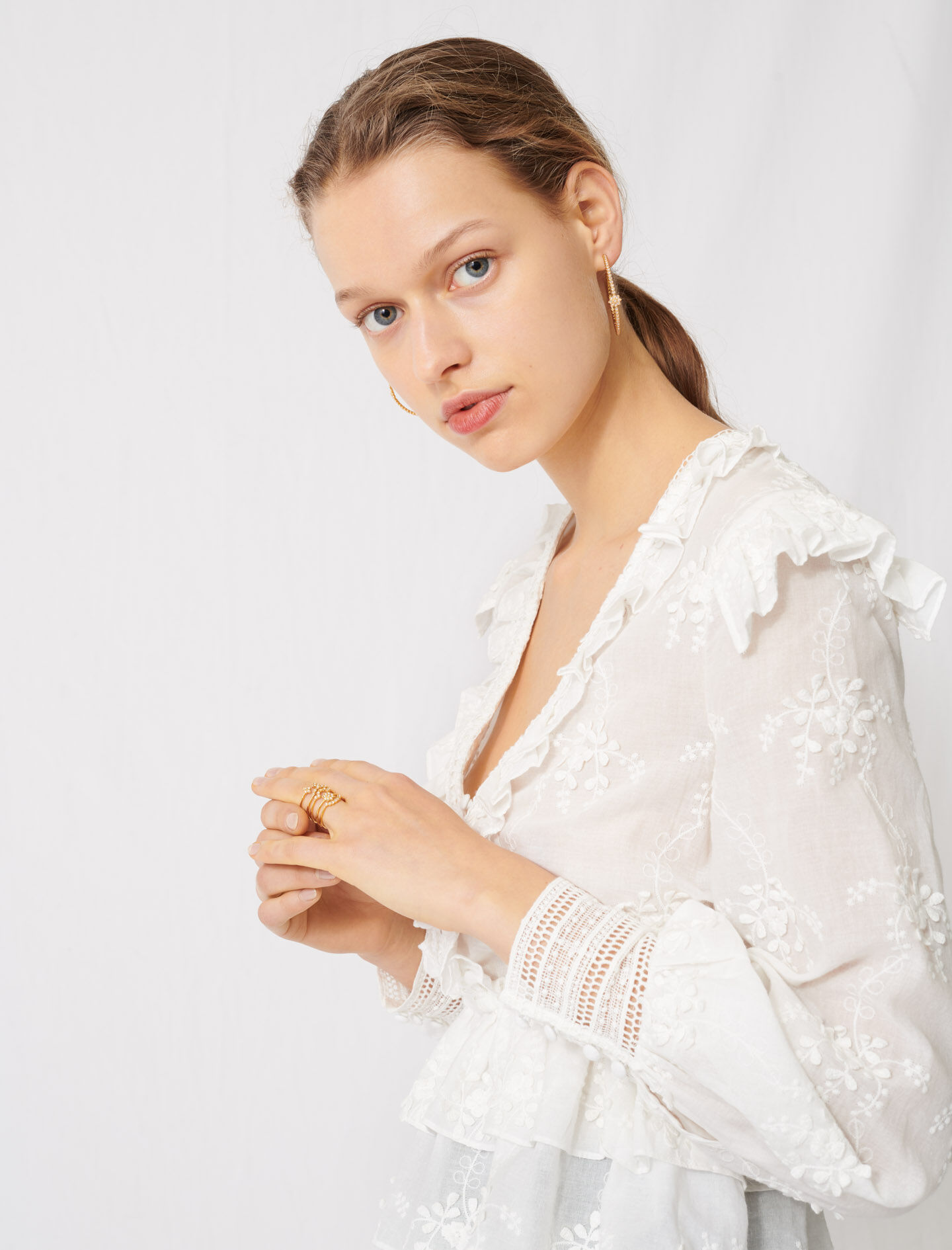 Broderie anglaise tops Clearance