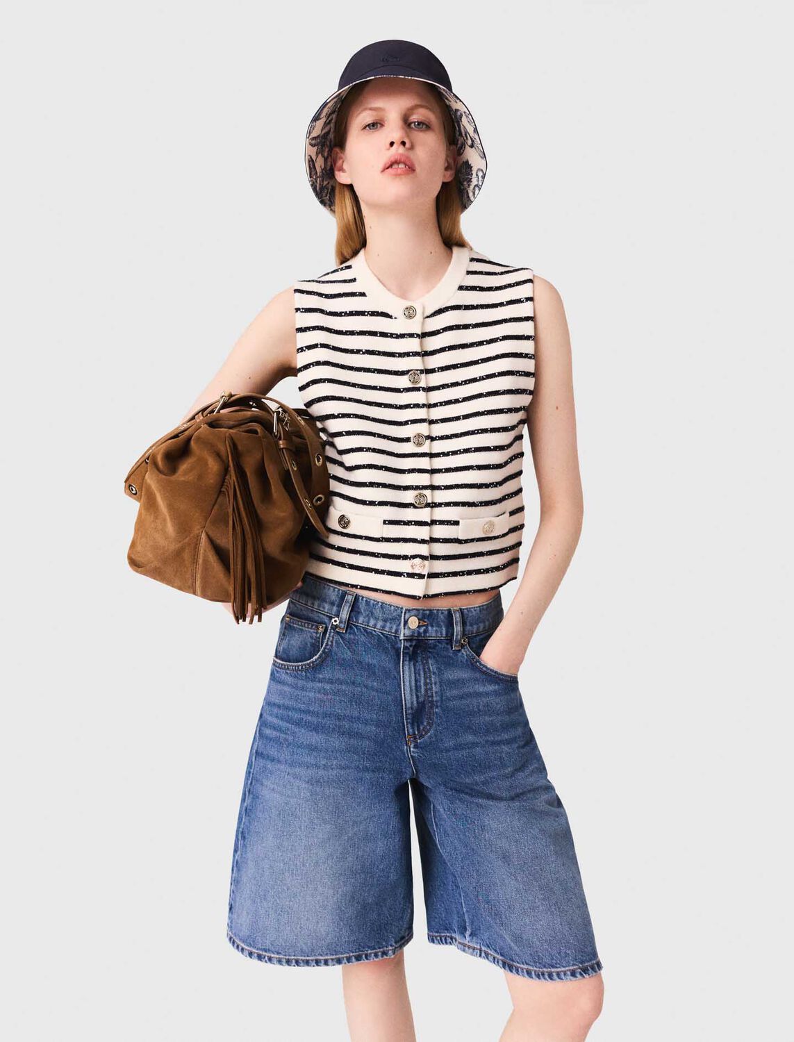 maje : Tops color White/Navy