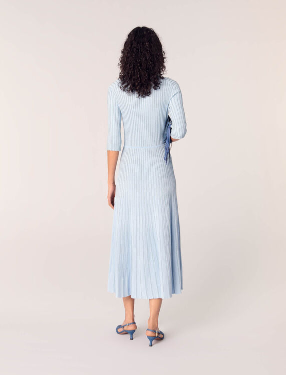 Rib knit midi dress - Dresses - MAJE