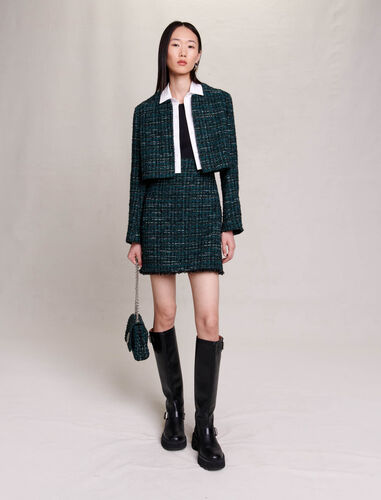2-in-1 short dress : Dresses color Bottle Green