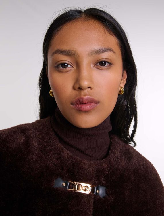 Short faux fur coat - Coats - MAJE