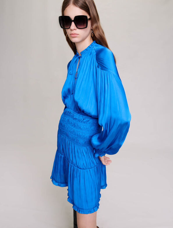 maje : Dresses 顏色 蓝色/BLUE
