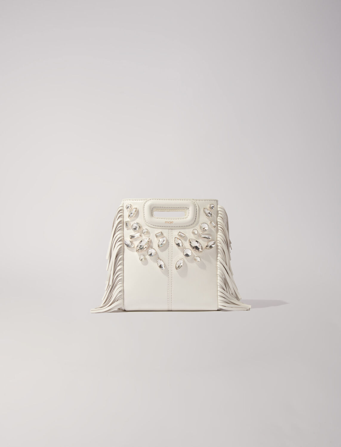 M mini leather bag with diamantés - Fall-Winter Collection - MAJE