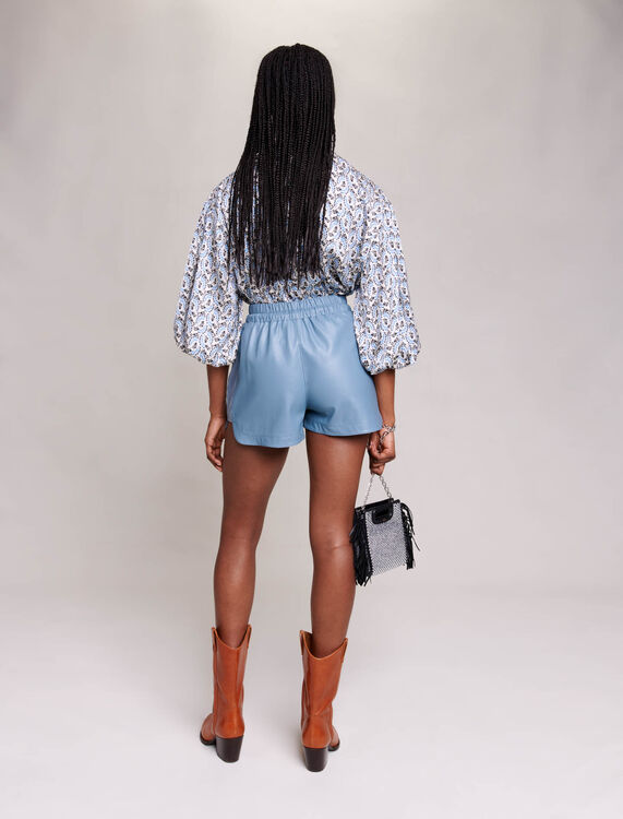 Leather-look shorts - Skirts & Shorts - MAJE