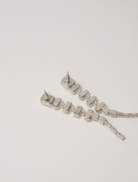 Cascade diamanté earrings - Fall-Winter Collection - MAJE