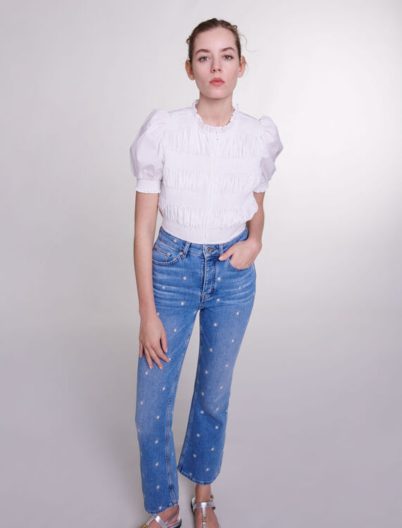 Embroidered jeans -  - MAJE