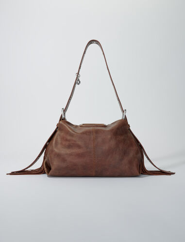 Miss M bag in vintage leather : Miss M Bags color Old brown