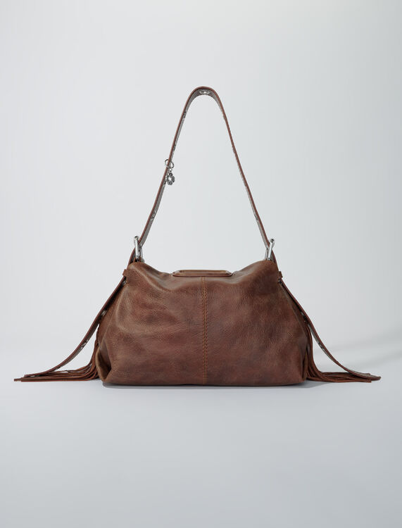 Miss M bag in vintage leather - M Bag - MAJE
