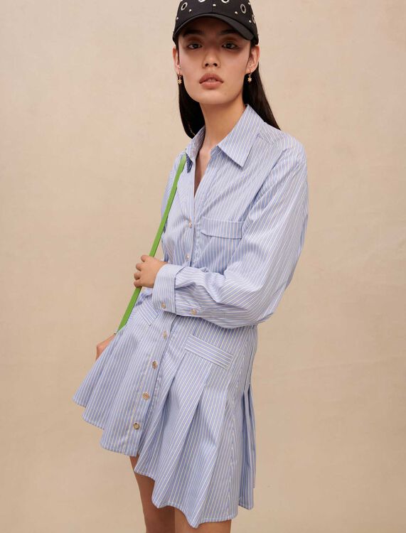 Striped shirt dress - Dresses - MAJE