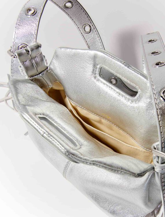 Metallic leather mini Miss M bag - Miss M Bags - MAJE