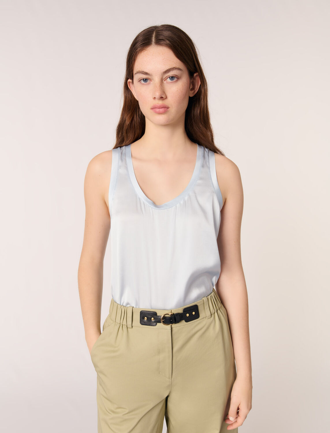Silk vest top - Tops - MAJE