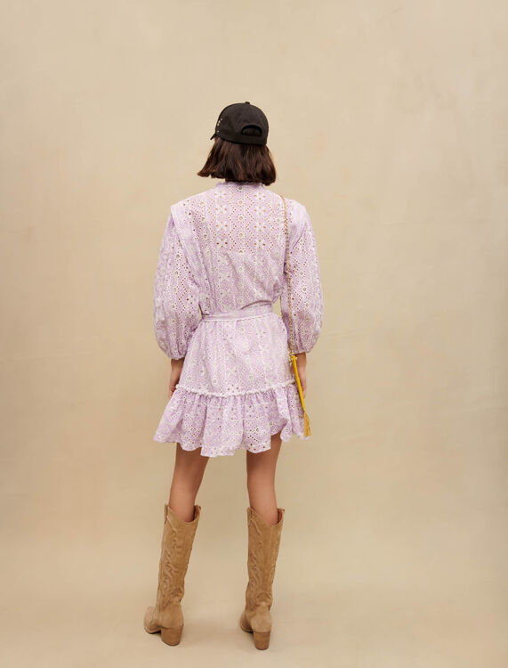 Embroidered cotton mini dress - View All - MAJE