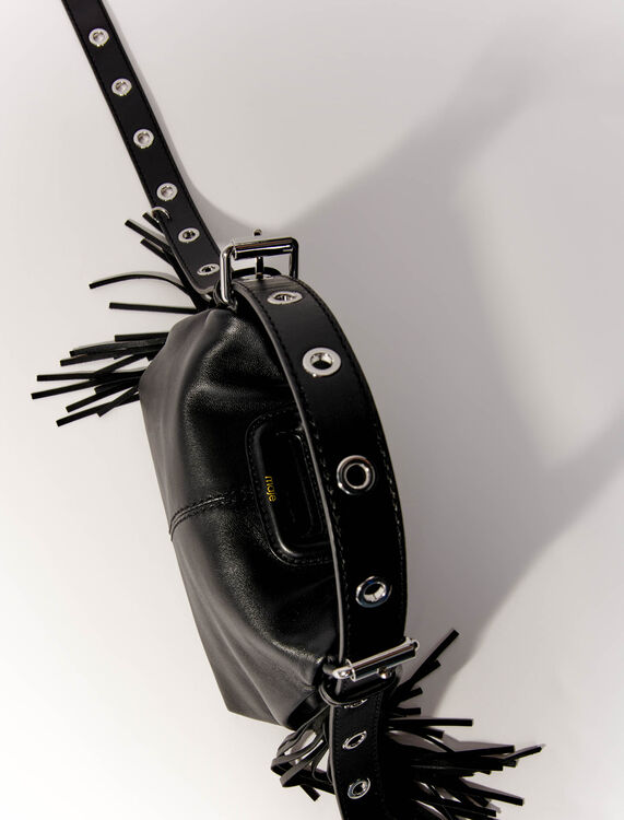Smooth leather mini Miss M bag -  - MAJE