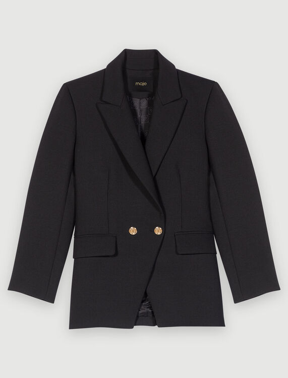 Black tailored blazer - Blazers - MAJE