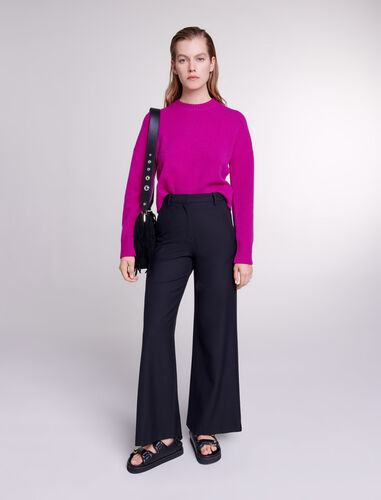 Flared trousers : Trousers & Jeans color Black