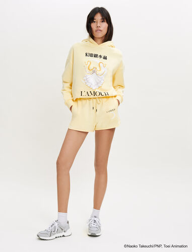 L’AMOUR hooded sweatshirt : Tops color Yellow