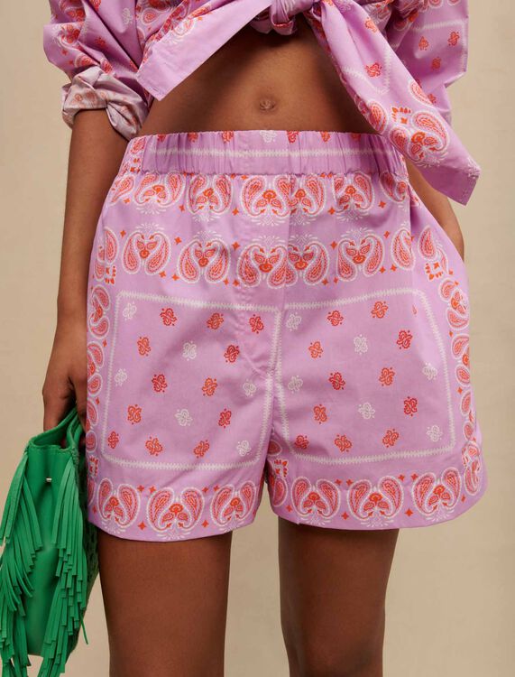 Paisley print shorts - Skirts & Shorts - MAJE