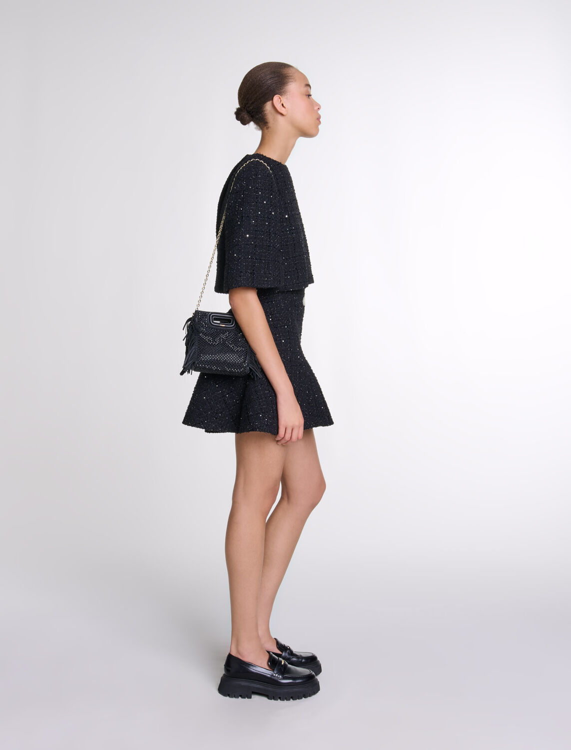 Tweed 2-in-1 short dress - Fall-Winter Collection - MAJE