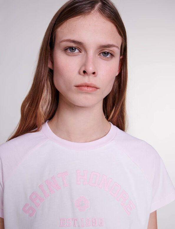 Saint Honoré T-shirt : T-Shirts color Pink/Ecru