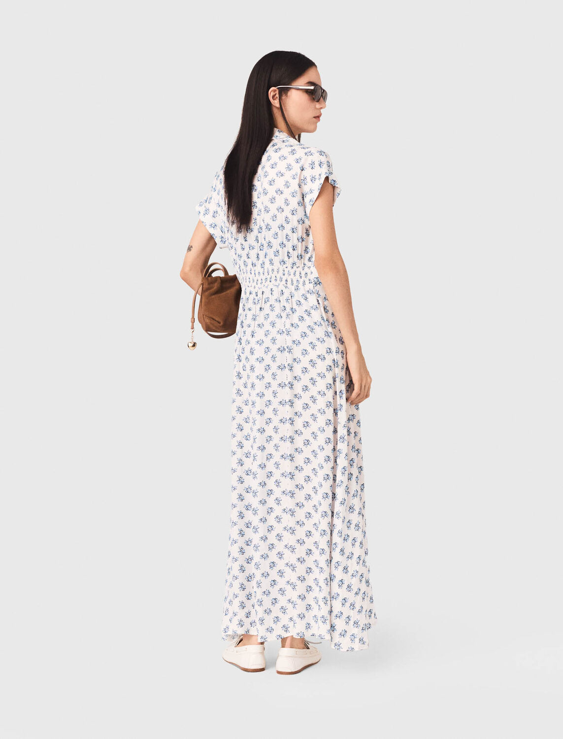 Jacquard print maxi dress - Dresses - MAJE