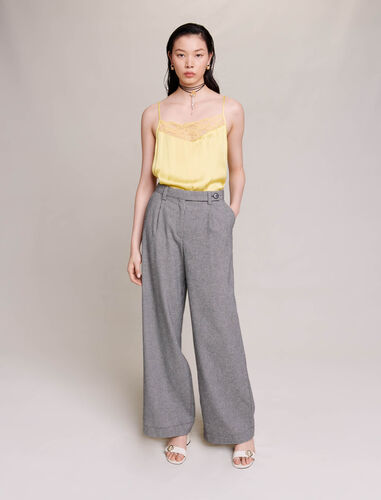 Satin camisole : Tops color Pale Yellow