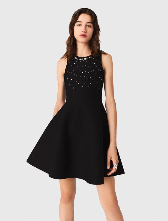 Jewelled skater dress - Dresses - MAJE