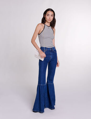 Flared jeans : Trousers & Jeans color Blue