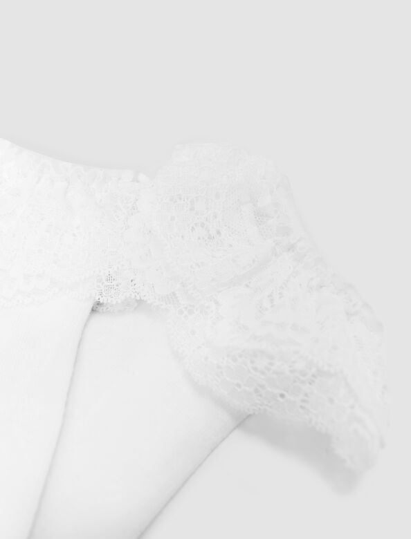 Lace frill socks : Other accessories color White