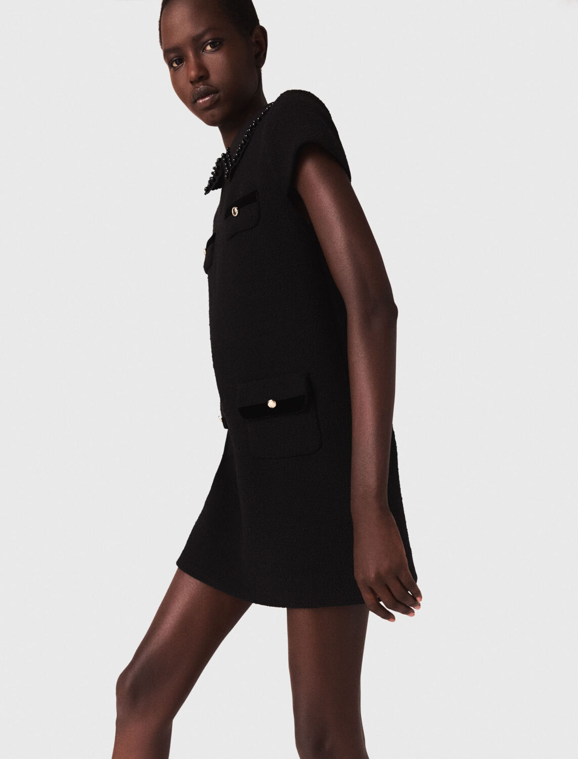 Short tweed dress - Dresses - MAJE