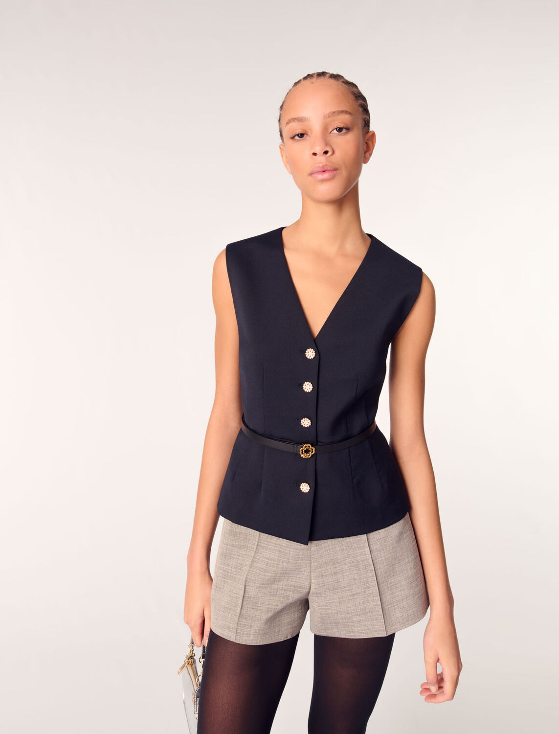 maje : Tops 顏色 深蓝色/NAVY