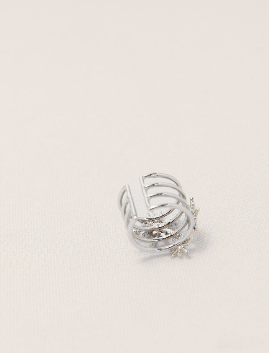 Rhinestone star ring - Jewelry - MAJE