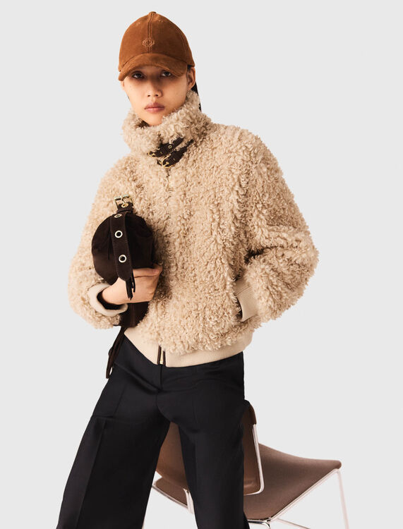 Short bouclé jacket - Blazers & Jackets - MAJE