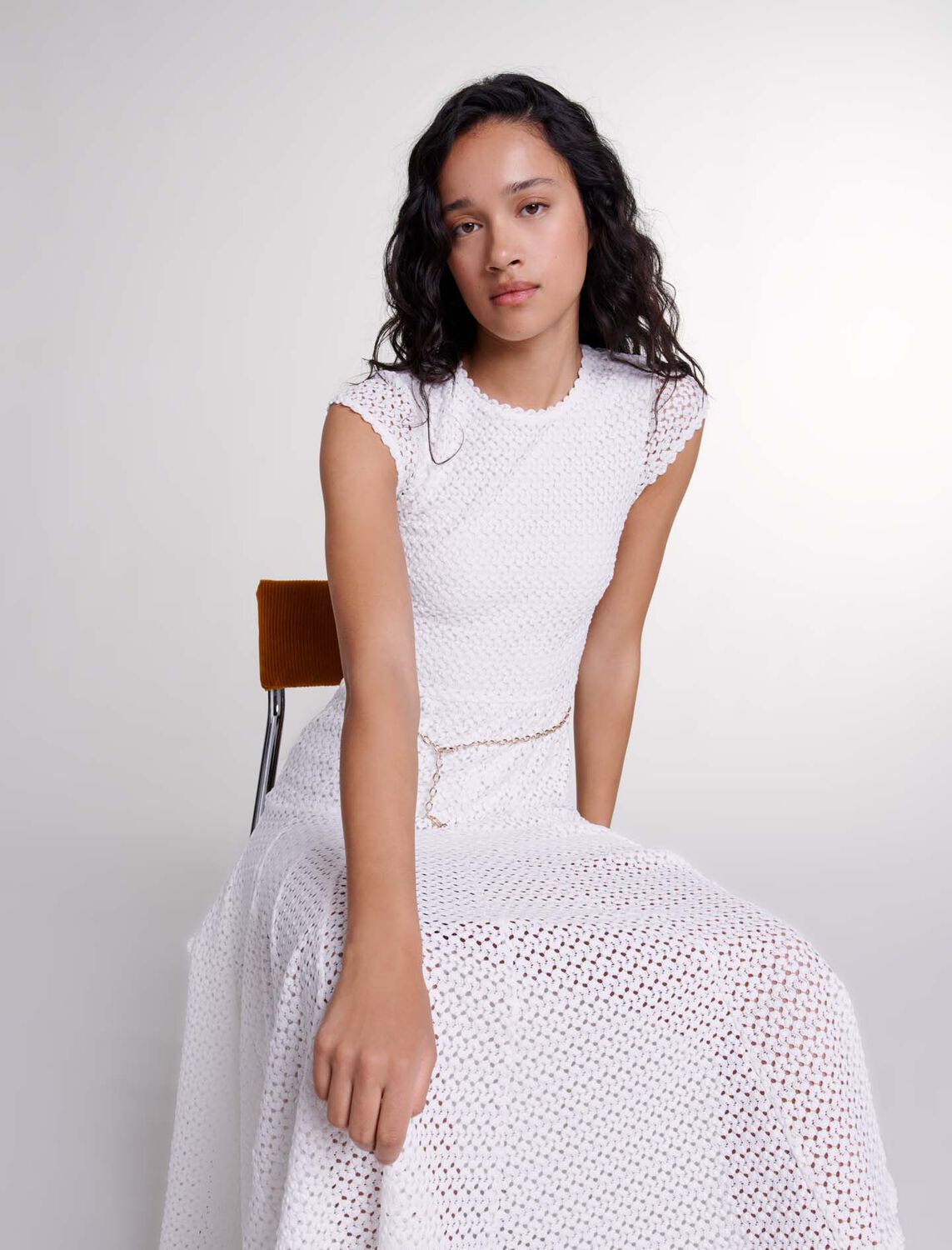 maje : Dresses 顏色 白色/WHITE