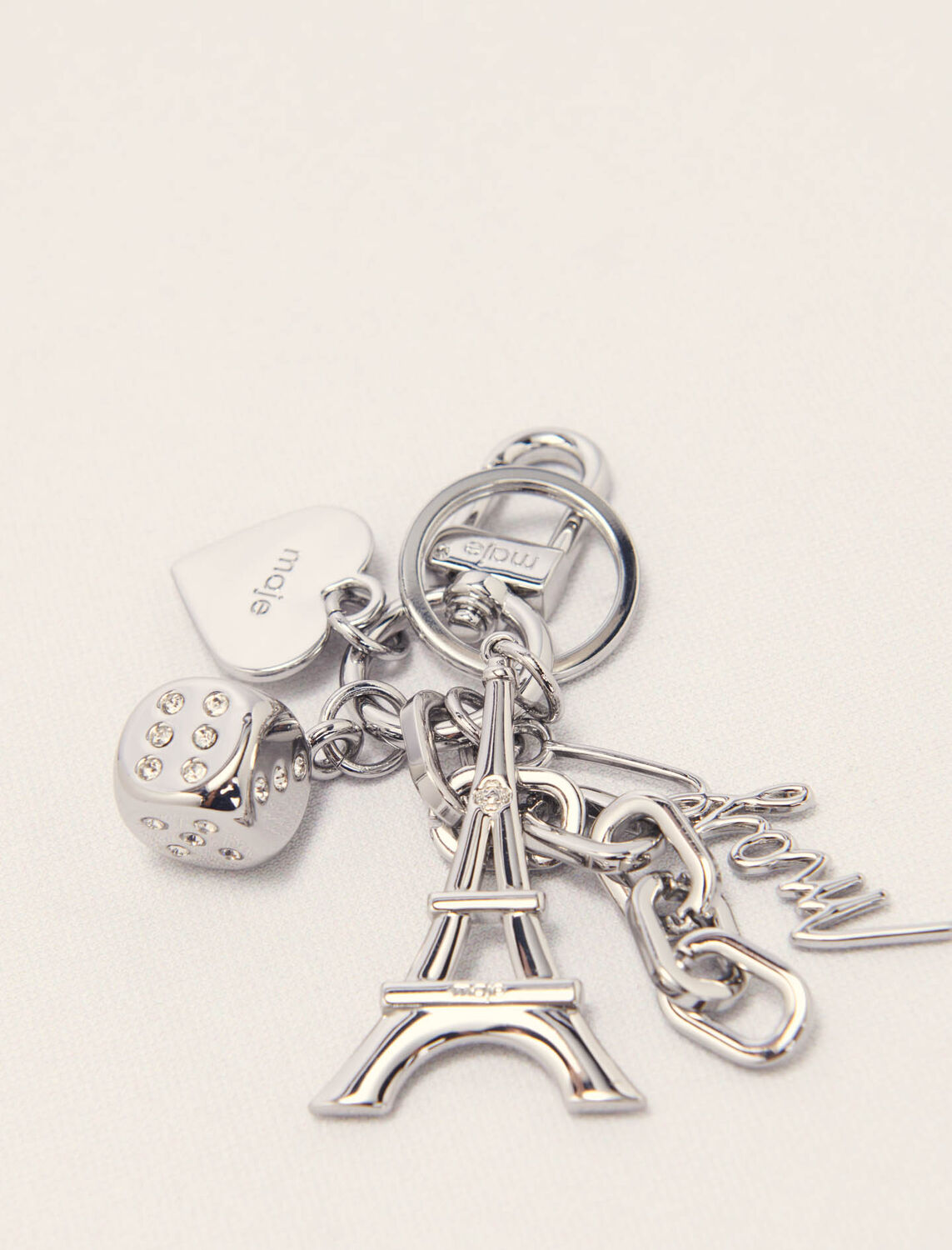 Maje jewellery key ring : Other accessories color Silver