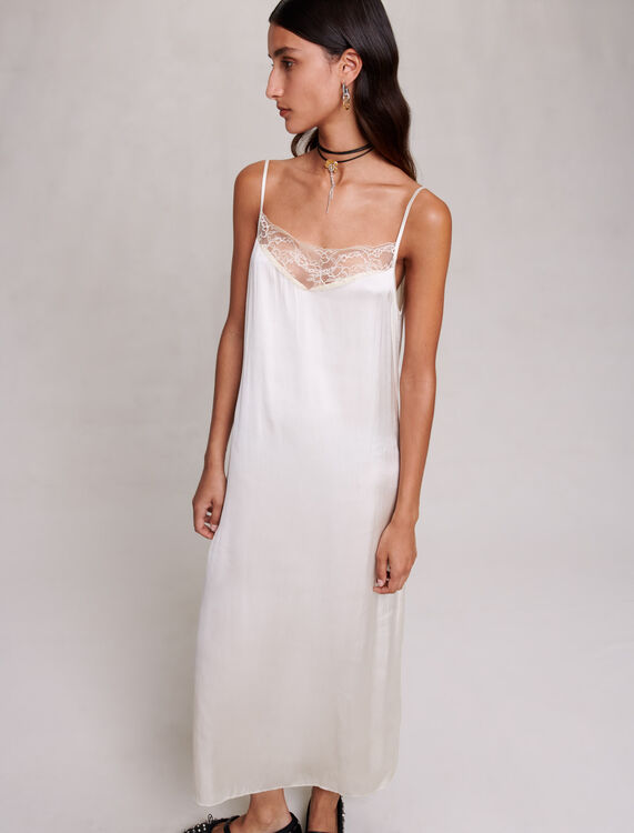 Satin-look maxi dress - Fall-Winter Collection - MAJE