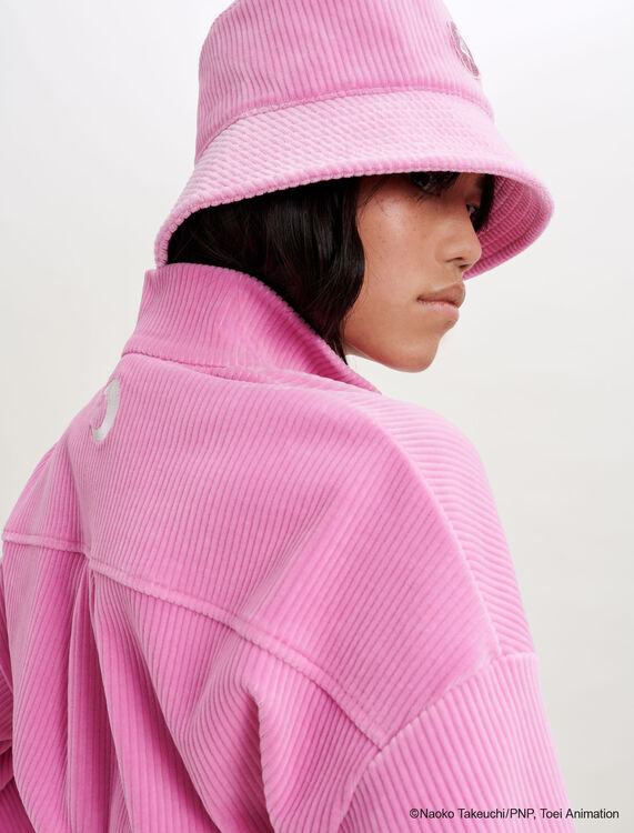 粉色印花外套 - Coats & Jackets - MAJE