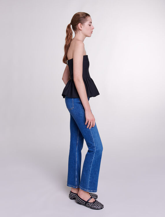 Denim jeans with pockets - Trousers & Jeans - MAJE