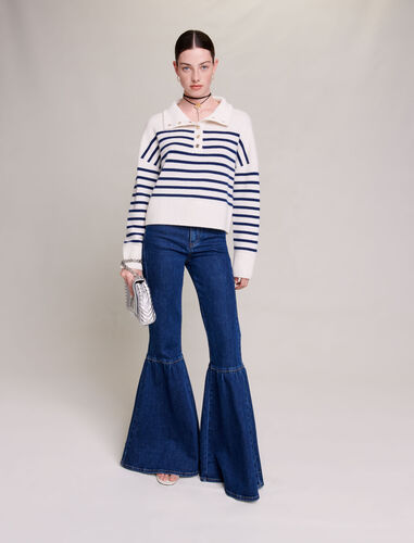 * : Sweaters & Cardigans color Navy / Ecru