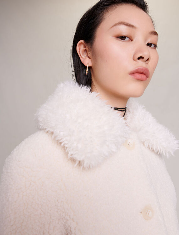 Short fake fur coat - Coats - MAJE